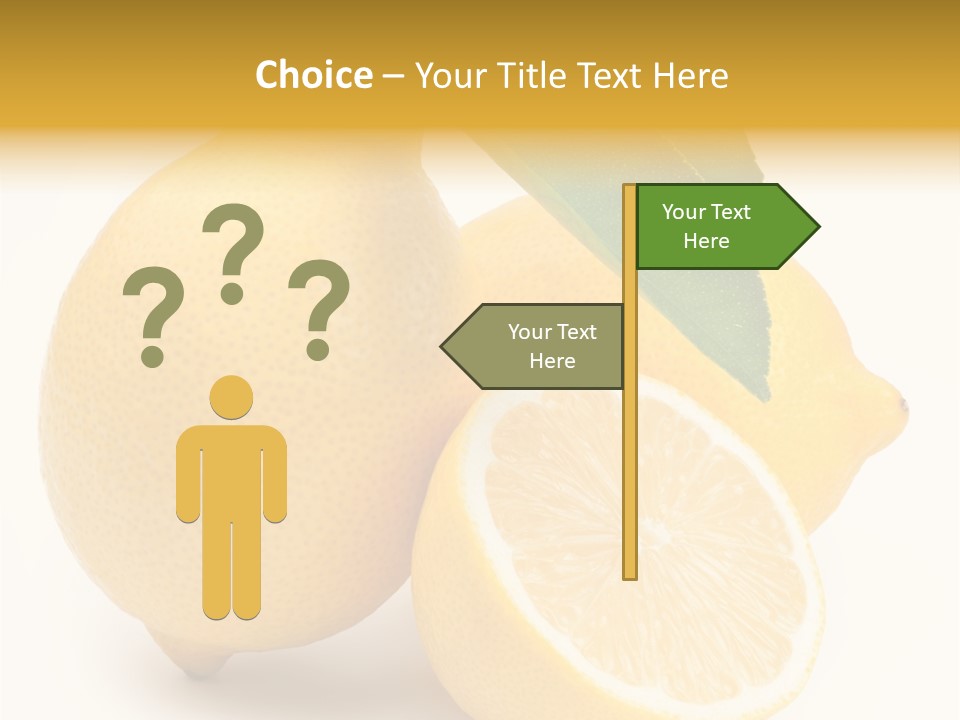 Yellow Isolated Healthy PowerPoint Template