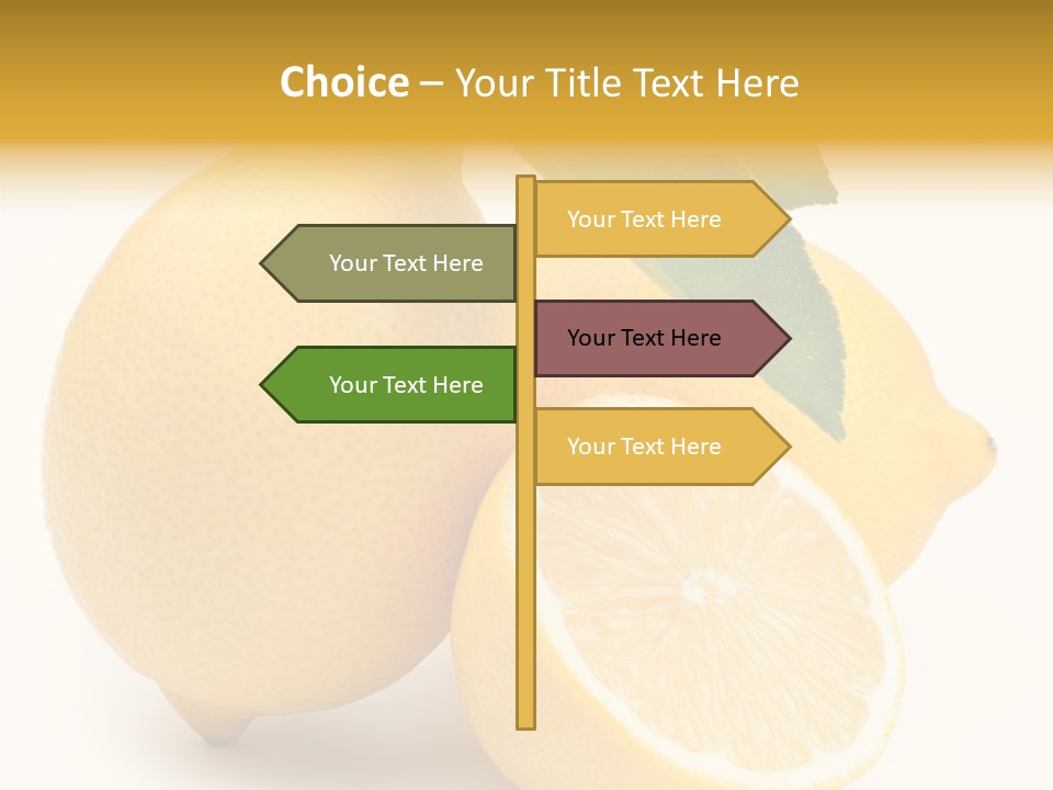 Yellow Isolated Healthy PowerPoint Template
