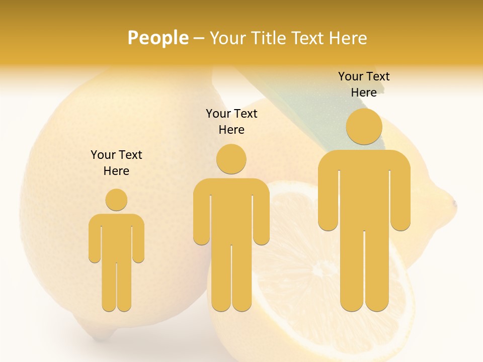 Yellow Isolated Healthy PowerPoint Template
