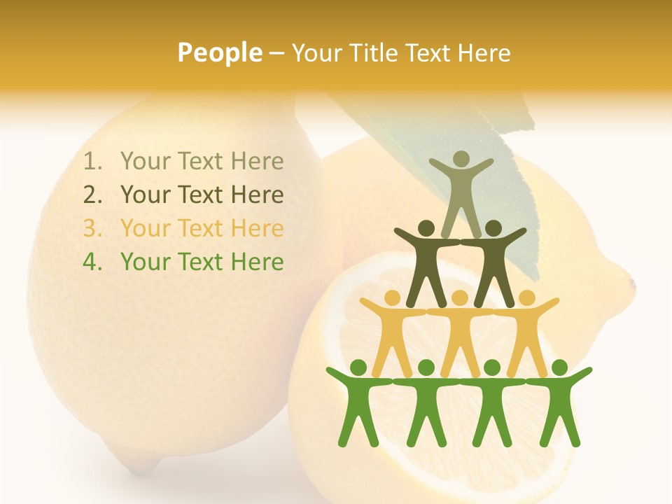 Yellow Isolated Healthy PowerPoint Template