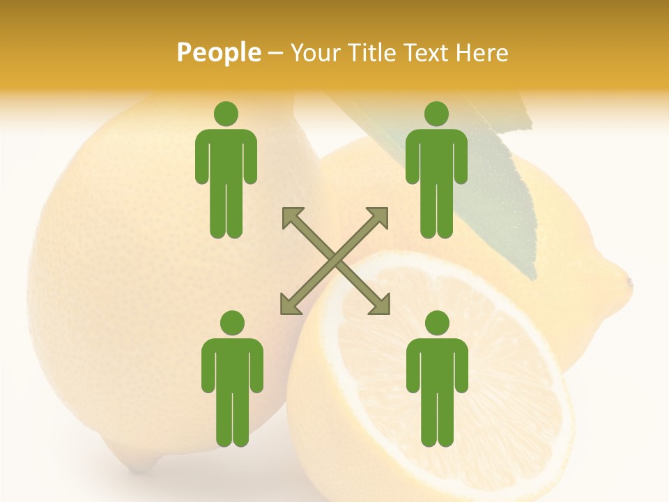 Yellow Isolated Healthy PowerPoint Template