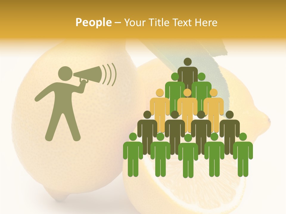 Yellow Isolated Healthy PowerPoint Template