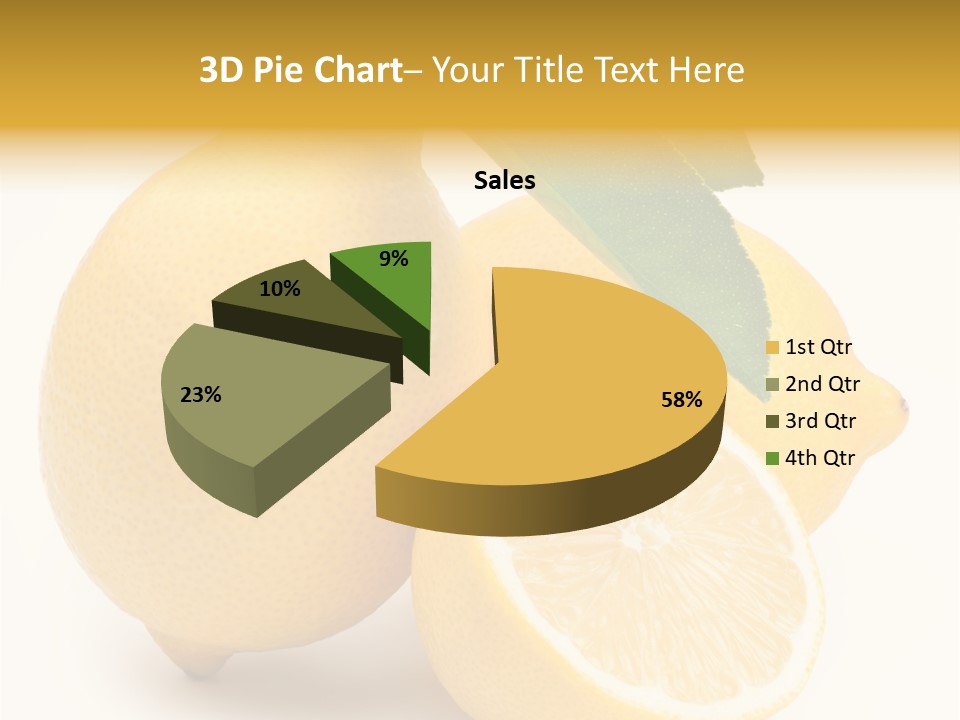 Yellow Isolated Healthy PowerPoint Template