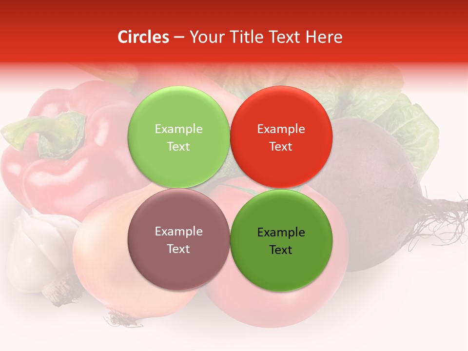 Food Isolated Group PowerPoint Template
