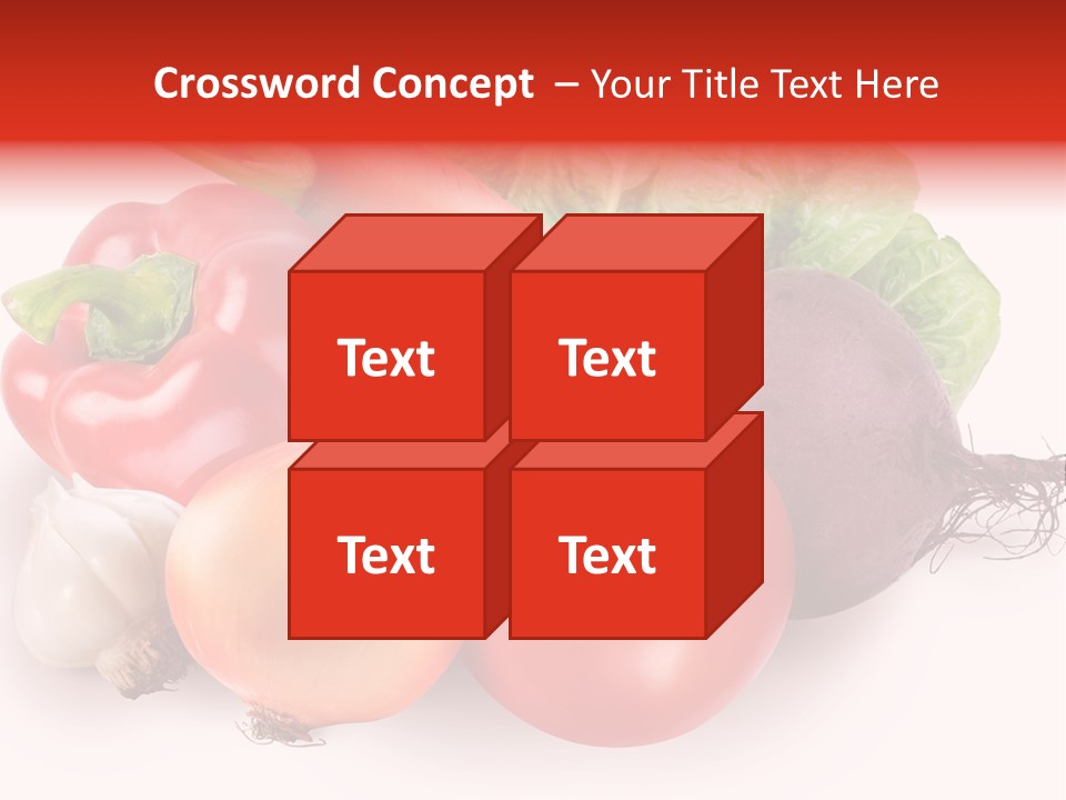 Food Isolated Group PowerPoint Template