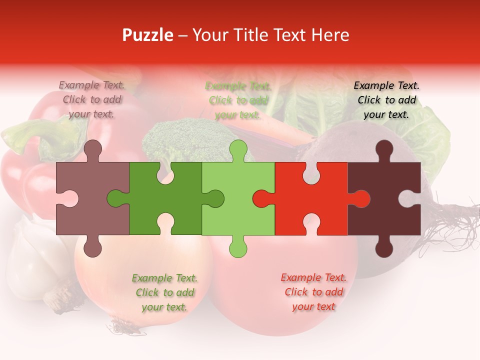 Food Isolated Group PowerPoint Template