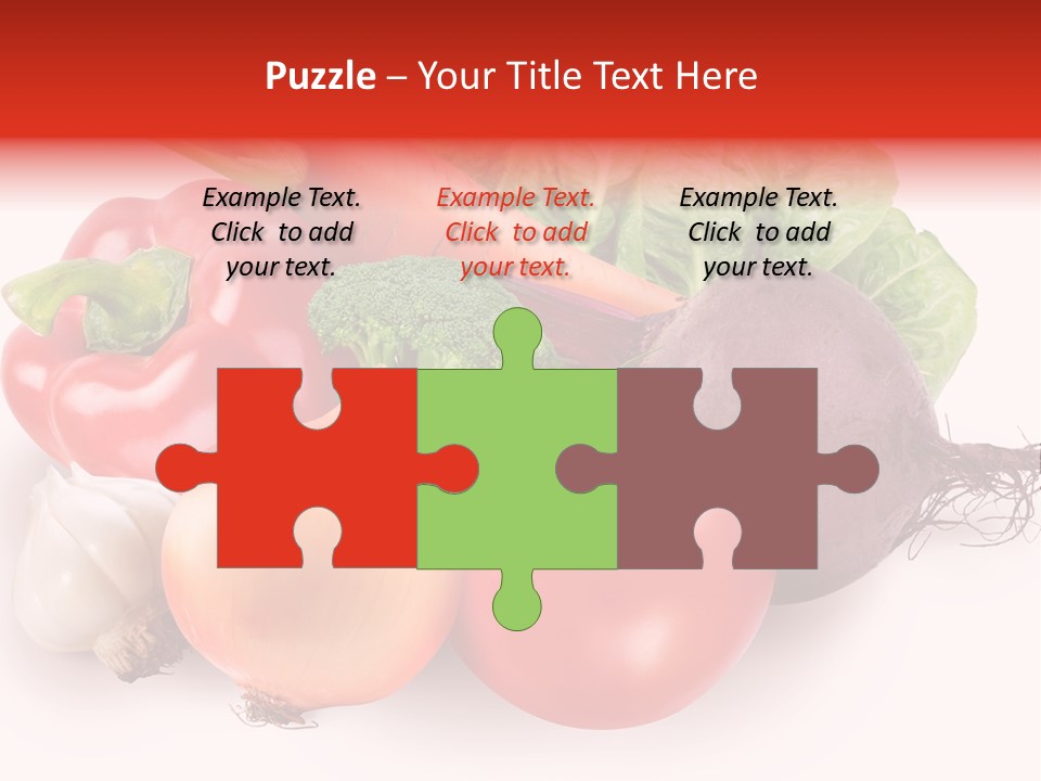 Food Isolated Group PowerPoint Template