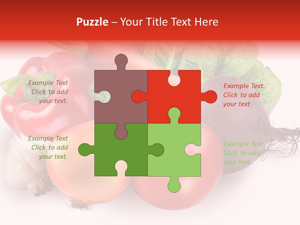 Food Isolated Group PowerPoint Template