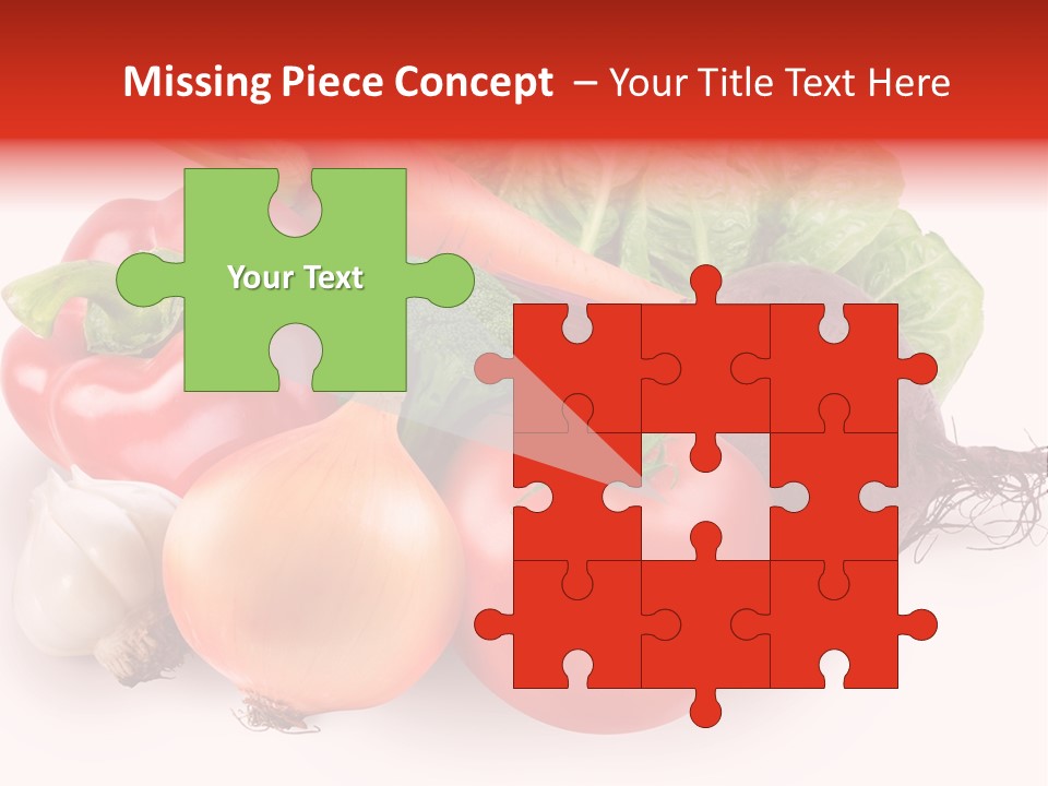 Food Isolated Group PowerPoint Template