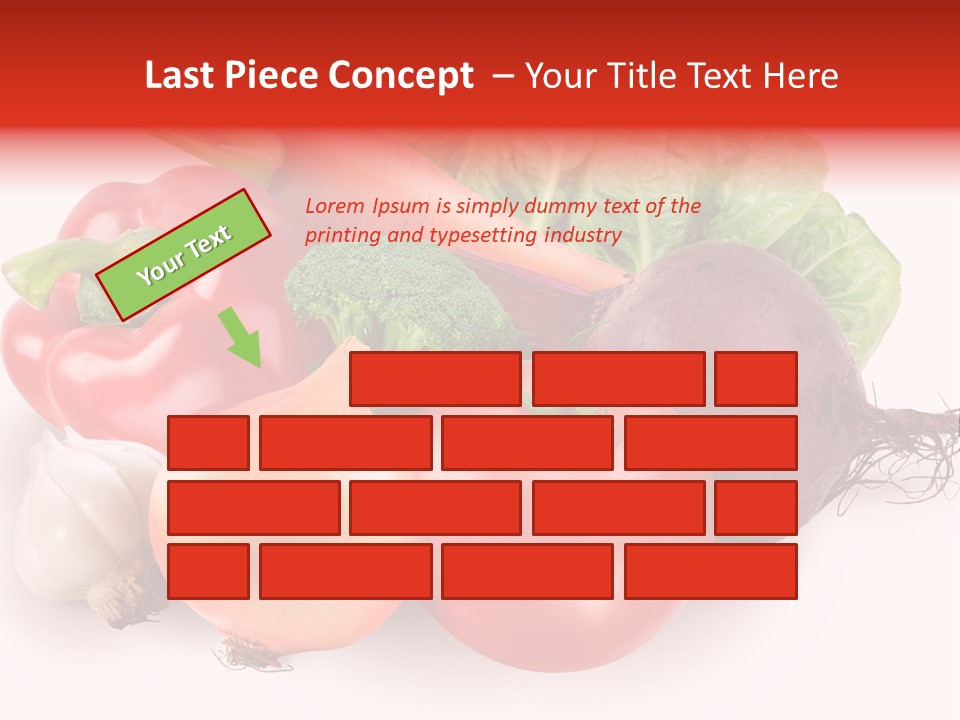 Food Isolated Group PowerPoint Template