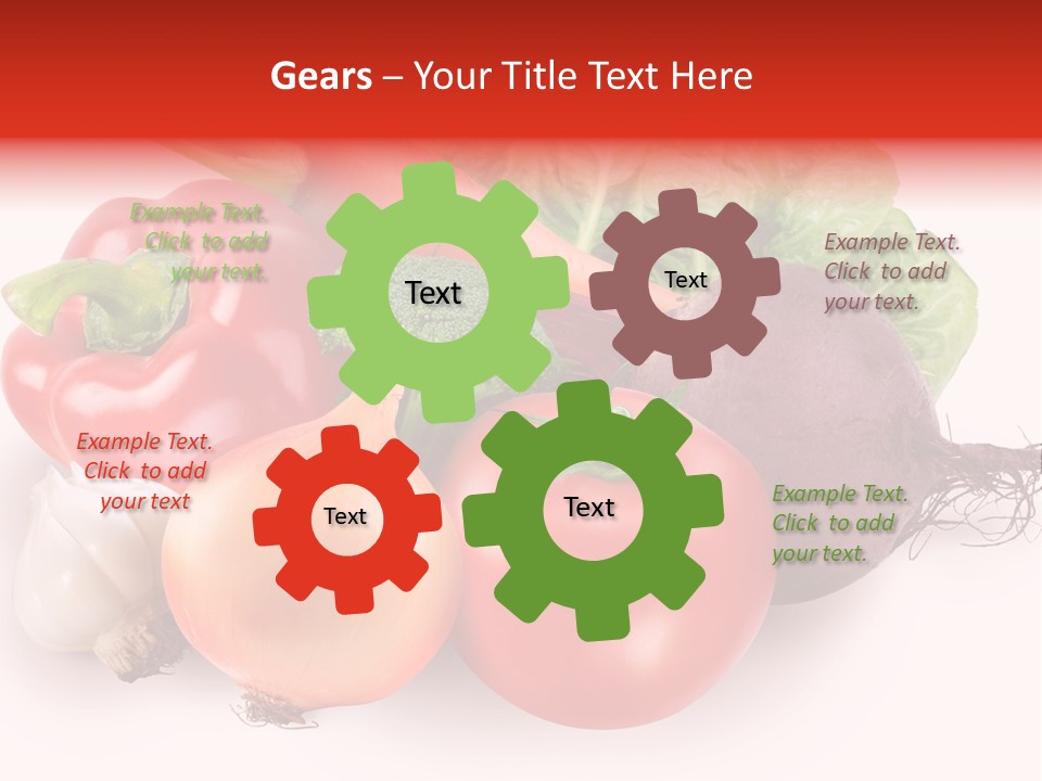 Food Isolated Group PowerPoint Template