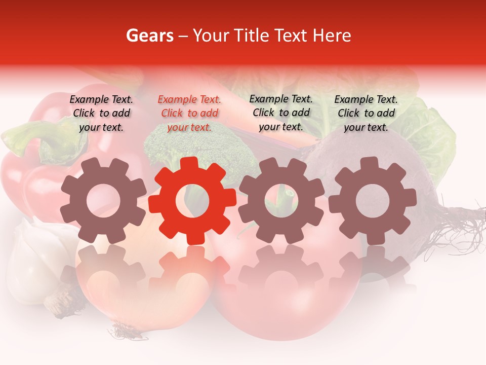 Food Isolated Group PowerPoint Template