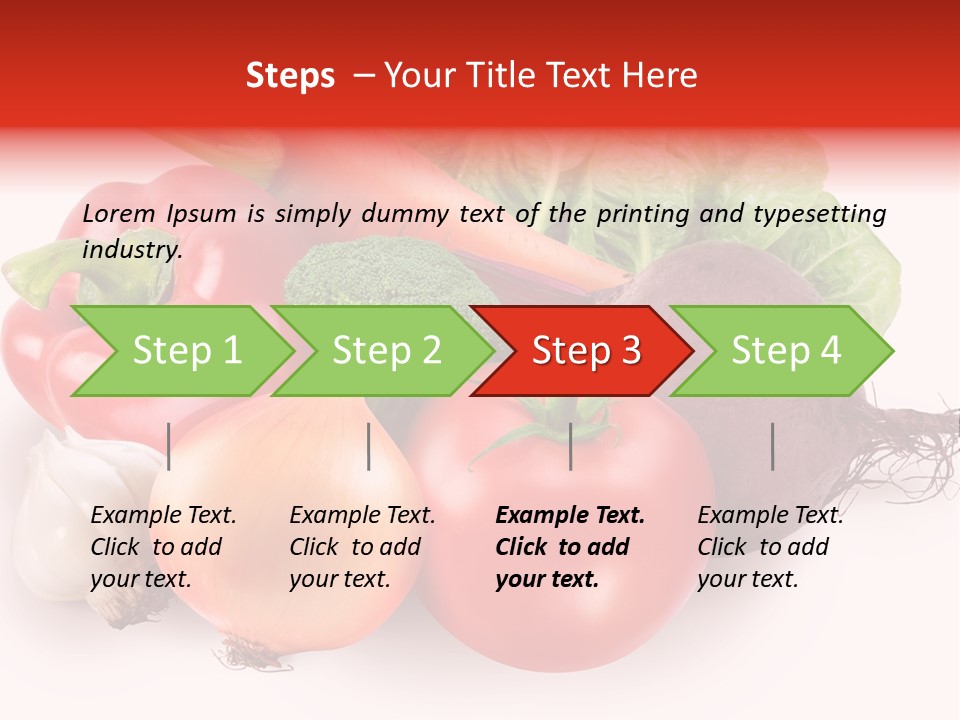 Food Isolated Group PowerPoint Template