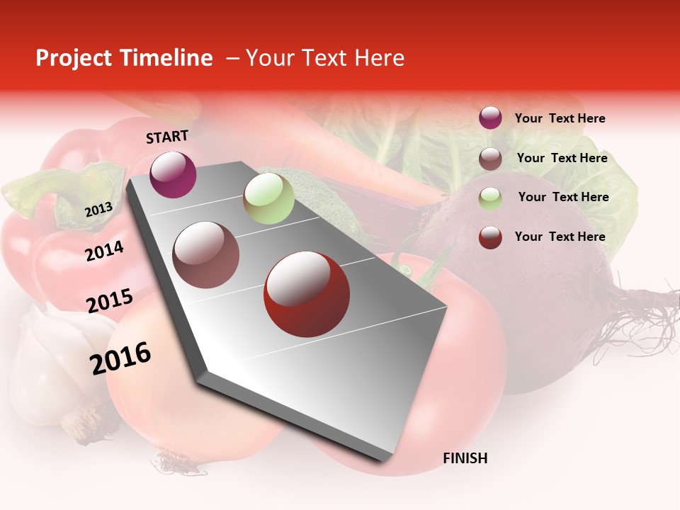 Food Isolated Group PowerPoint Template