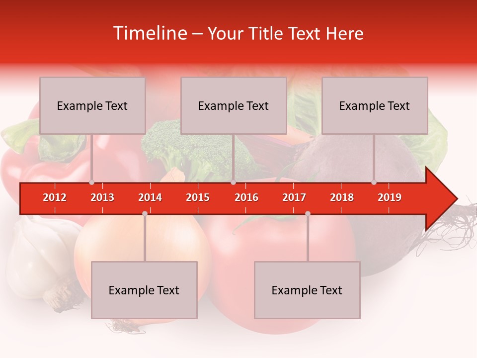 Food Isolated Group PowerPoint Template