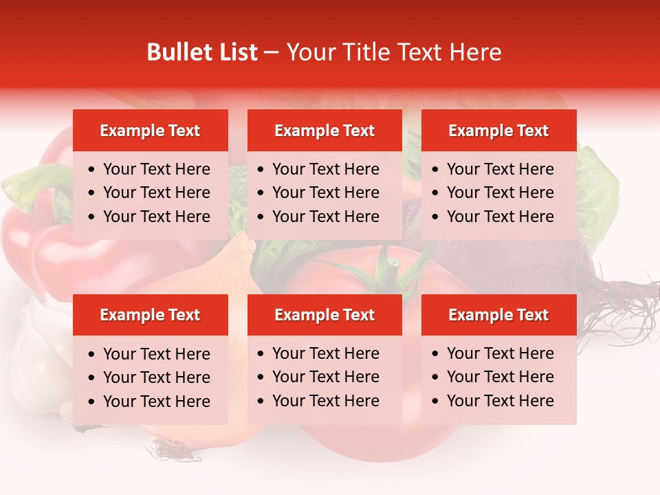 Food Isolated Group PowerPoint Template