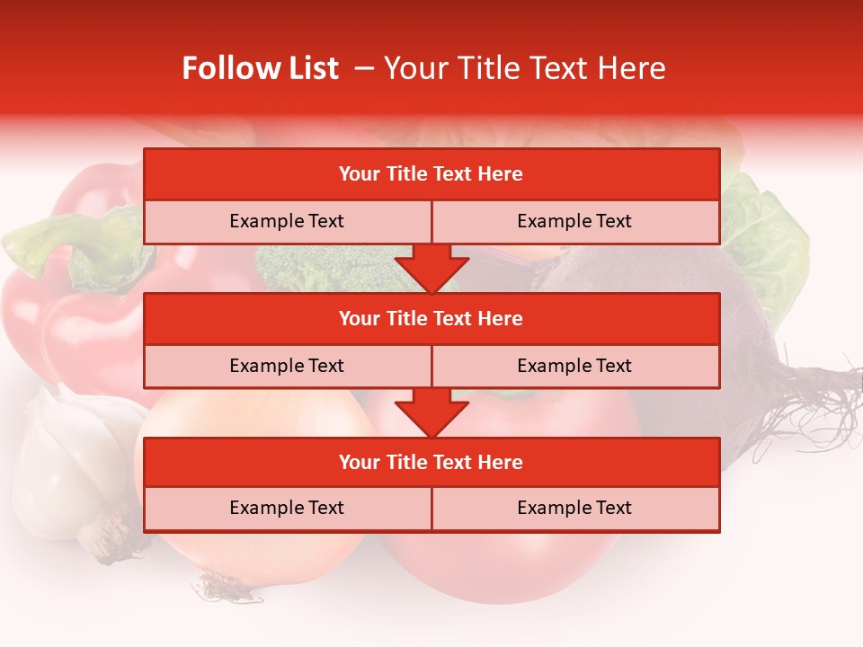 Food Isolated Group PowerPoint Template
