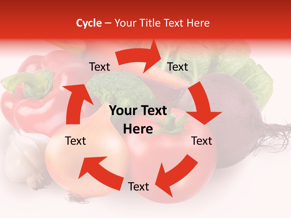 Food Isolated Group PowerPoint Template