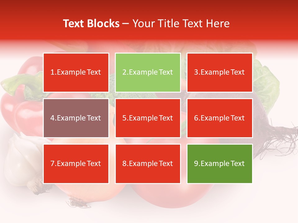 Food Isolated Group PowerPoint Template