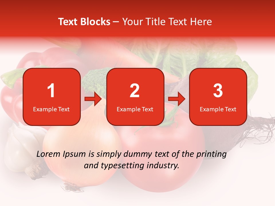 Food Isolated Group PowerPoint Template