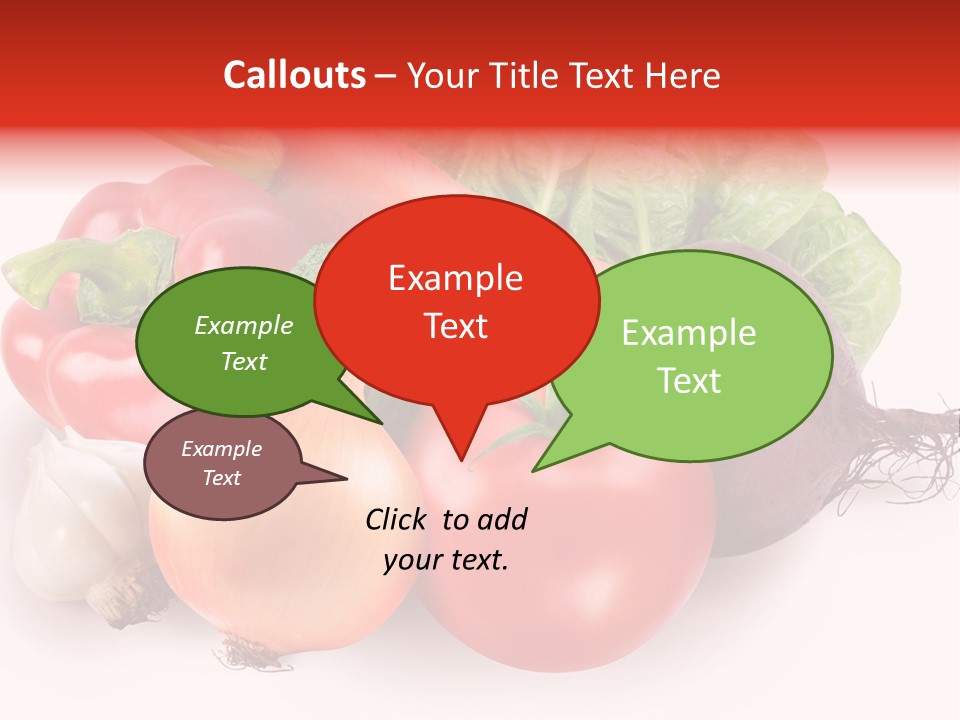 Food Isolated Group PowerPoint Template