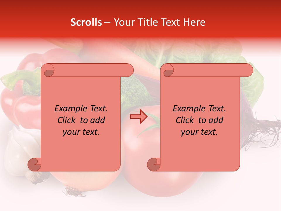 Food Isolated Group PowerPoint Template