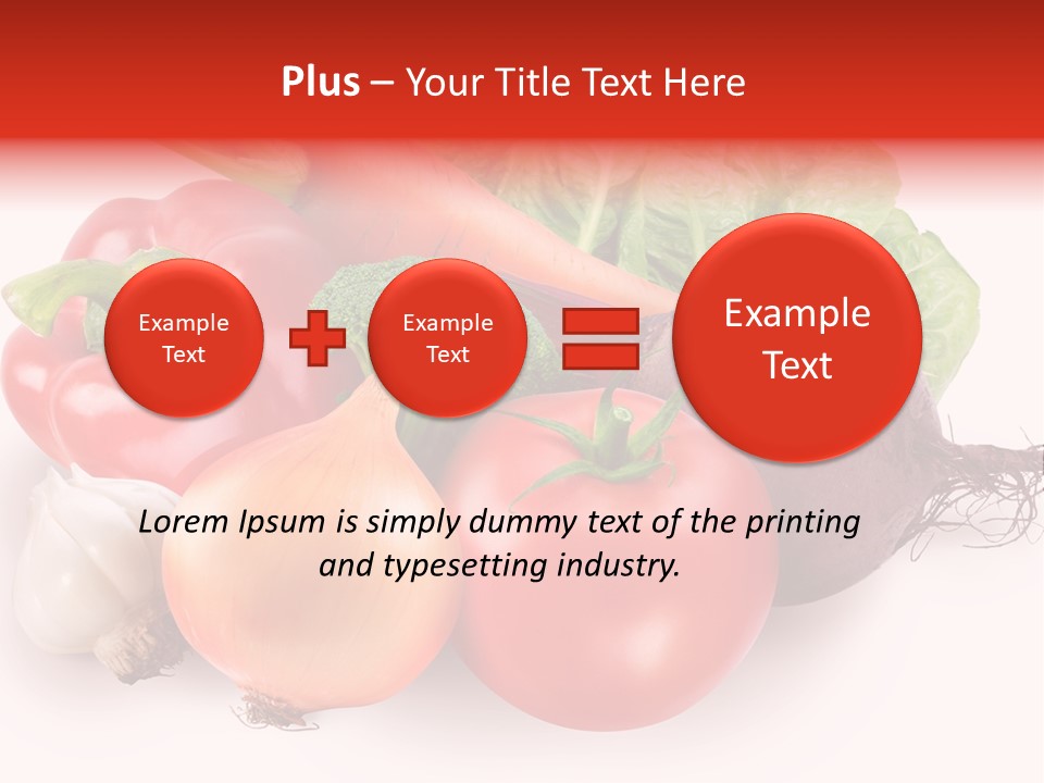 Food Isolated Group PowerPoint Template