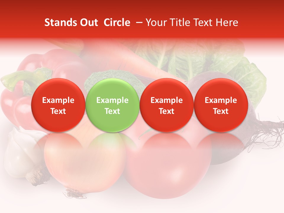 Food Isolated Group PowerPoint Template