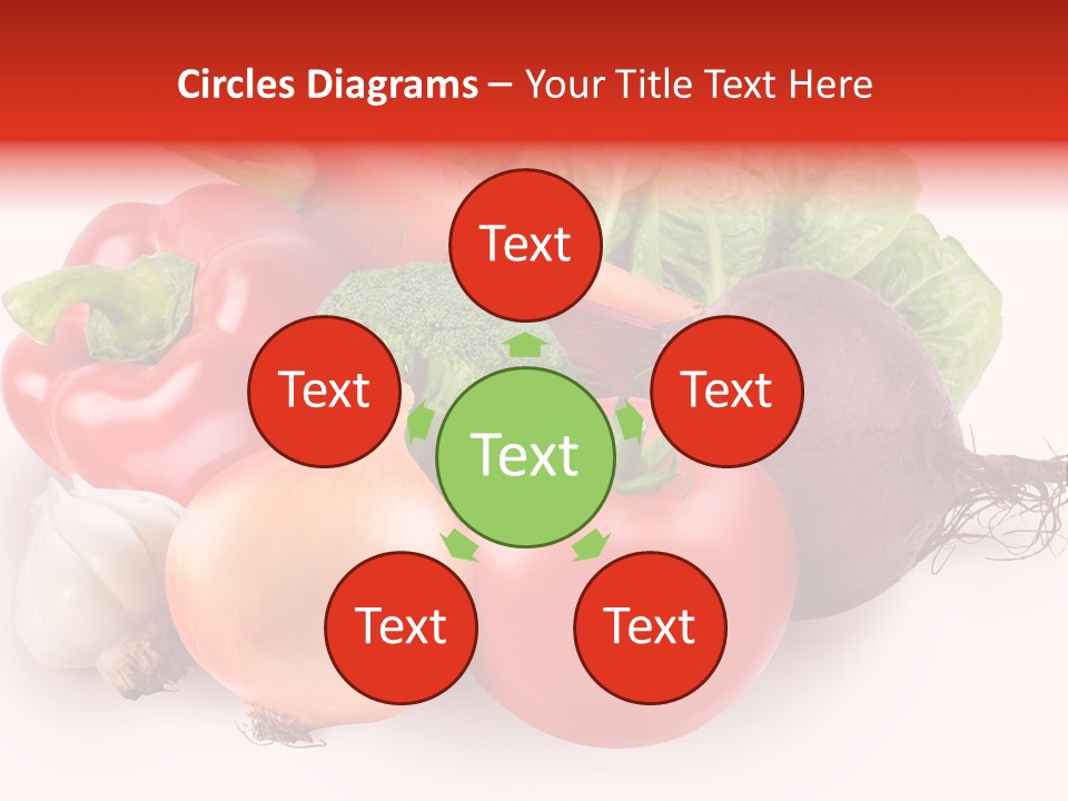 Food Isolated Group PowerPoint Template