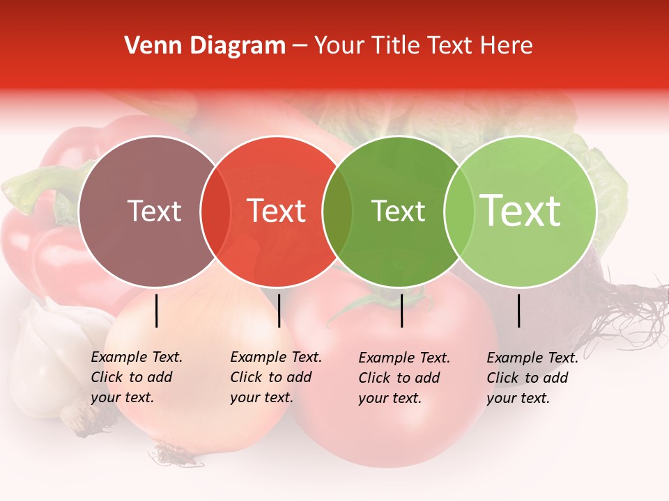 Food Isolated Group PowerPoint Template