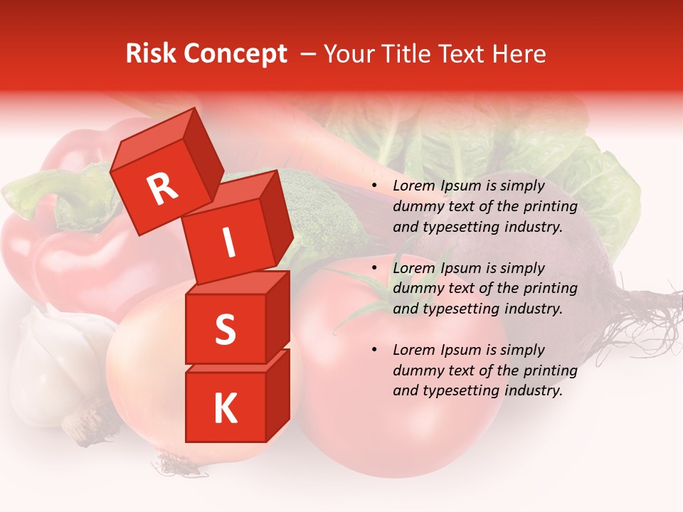 Food Isolated Group PowerPoint Template