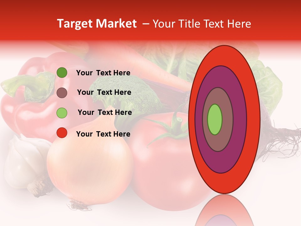 Food Isolated Group PowerPoint Template