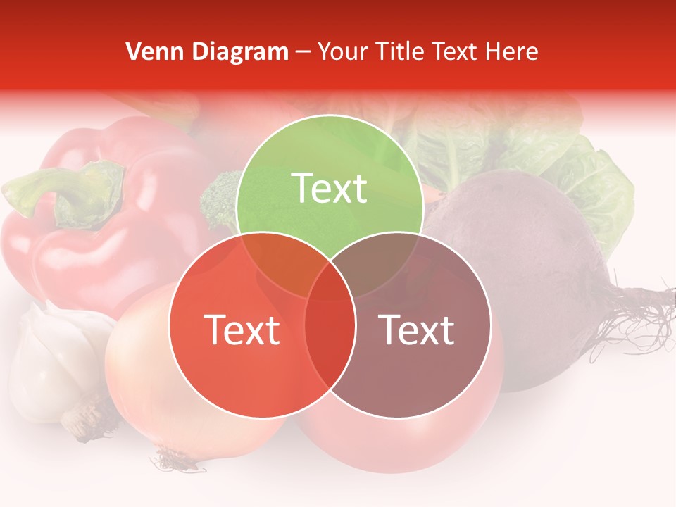 Food Isolated Group PowerPoint Template
