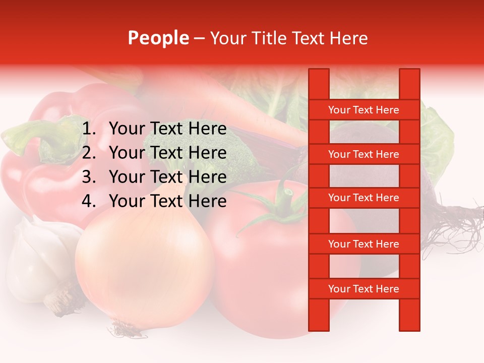 Food Isolated Group PowerPoint Template