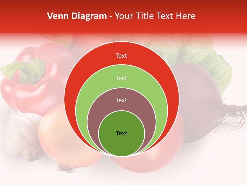 Food Isolated Group PowerPoint Template