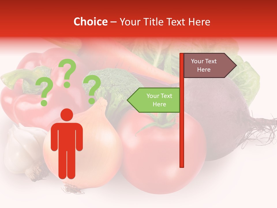 Food Isolated Group PowerPoint Template