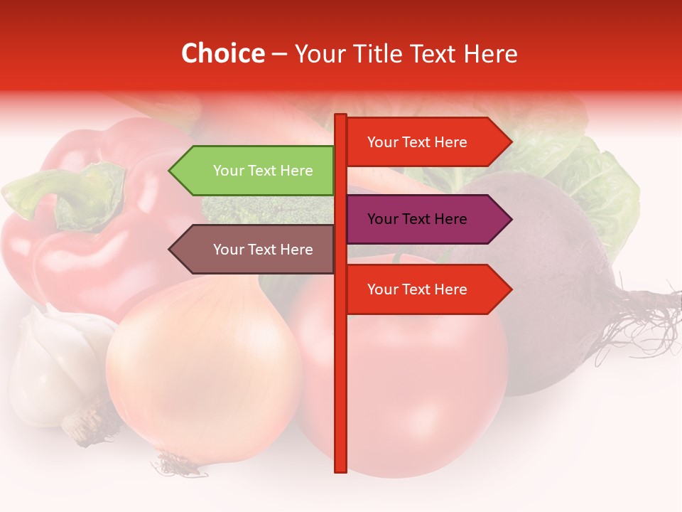 Food Isolated Group PowerPoint Template
