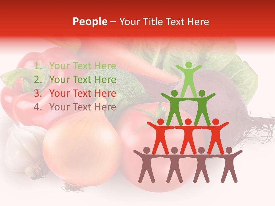 Food Isolated Group PowerPoint Template