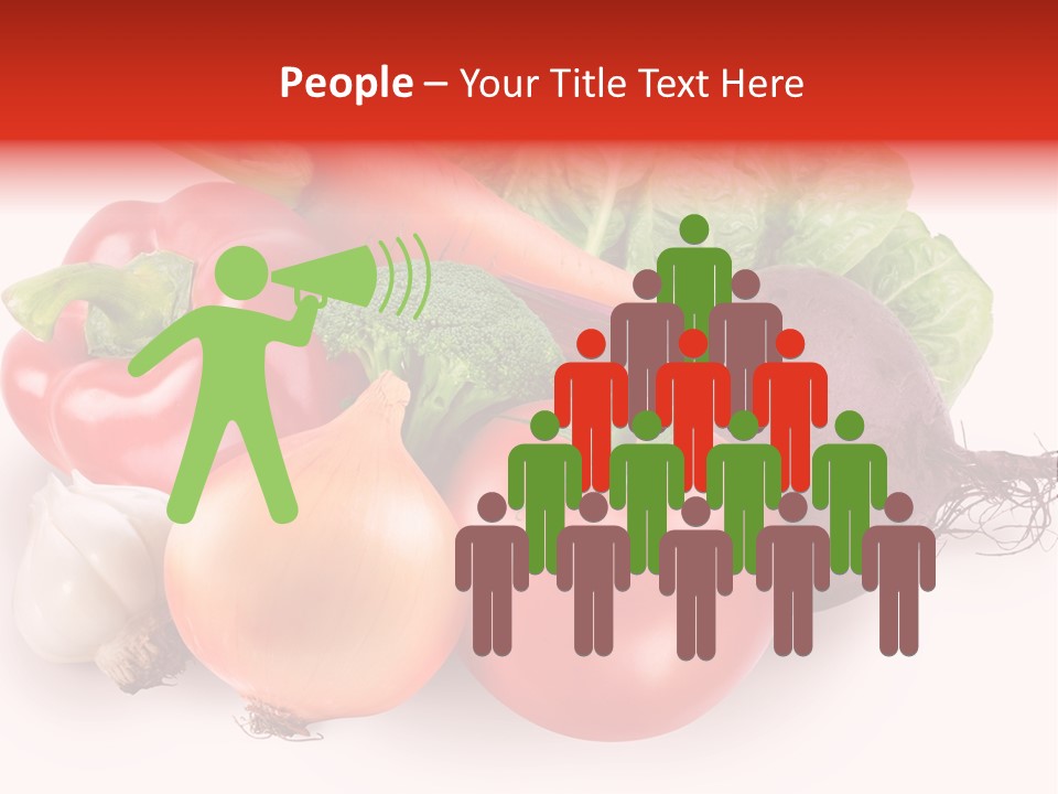 Food Isolated Group PowerPoint Template