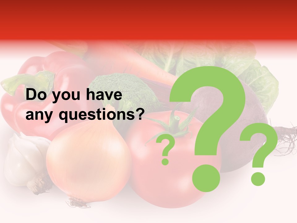 Food Isolated Group PowerPoint Template