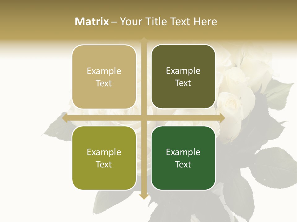 Rose Spring Bud PowerPoint Template