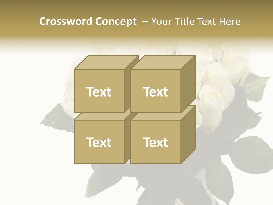 Rose Spring Bud PowerPoint Template