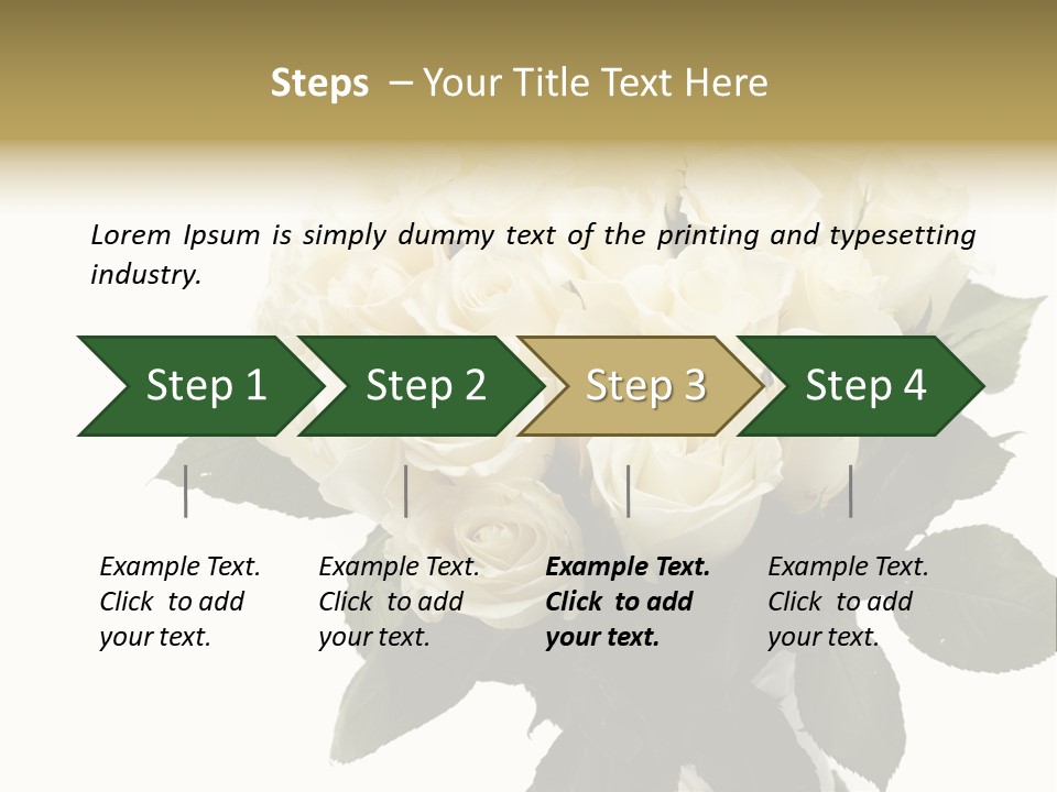 Rose Spring Bud PowerPoint Template