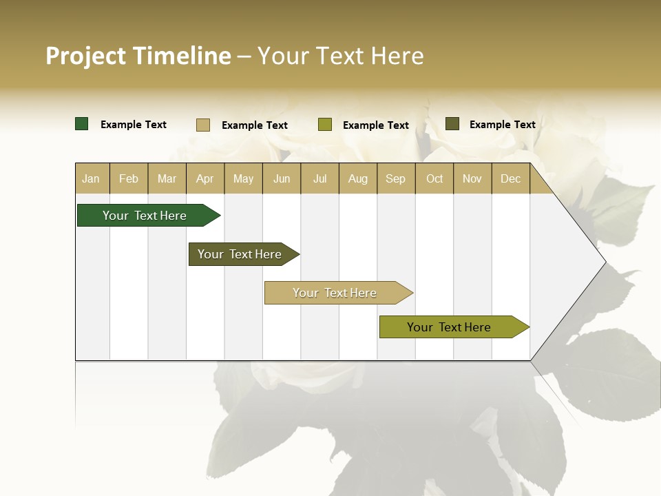 Rose Spring Bud PowerPoint Template