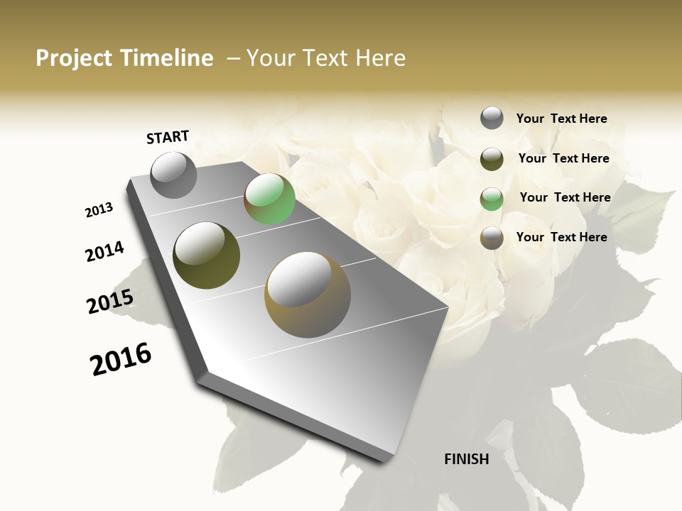 Rose Spring Bud PowerPoint Template