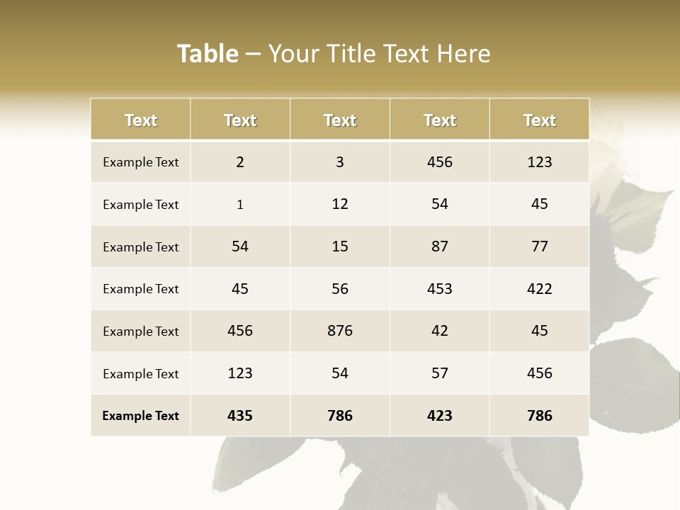 Rose Spring Bud PowerPoint Template