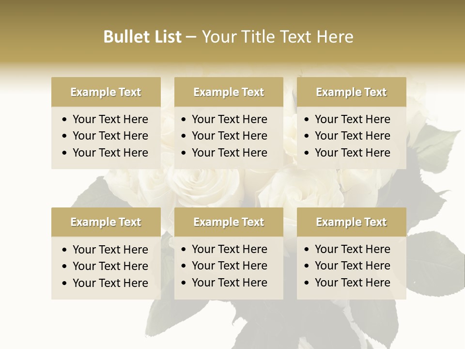 Rose Spring Bud PowerPoint Template