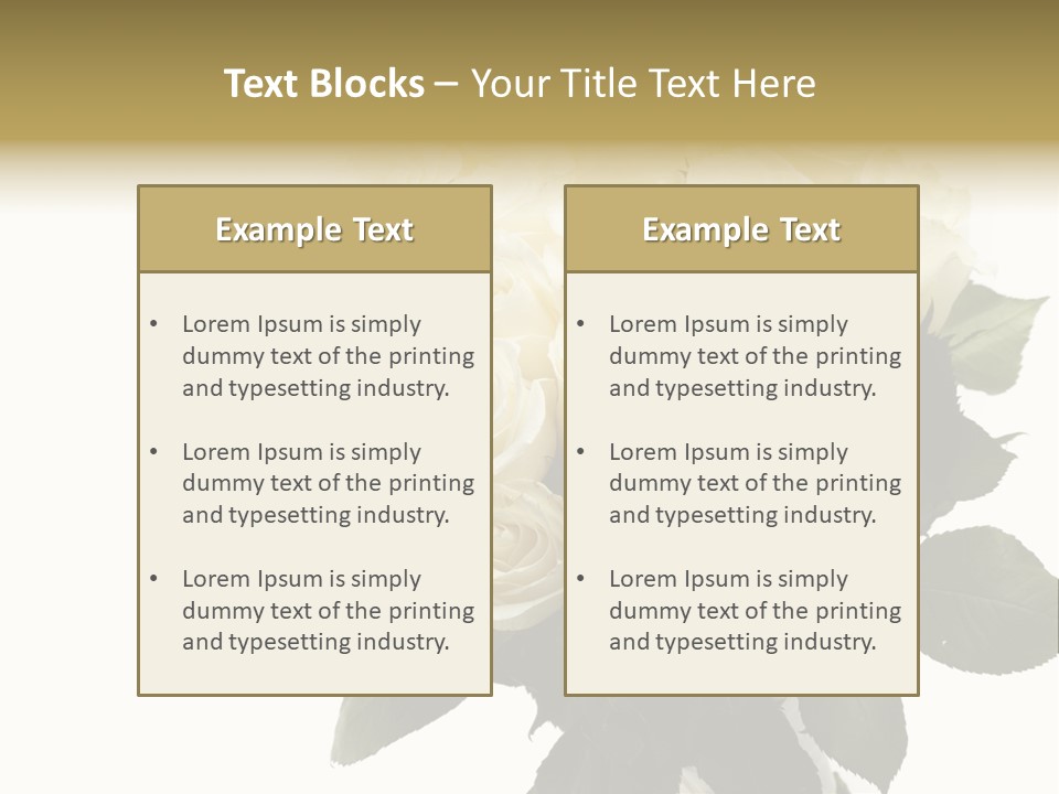 Rose Spring Bud PowerPoint Template