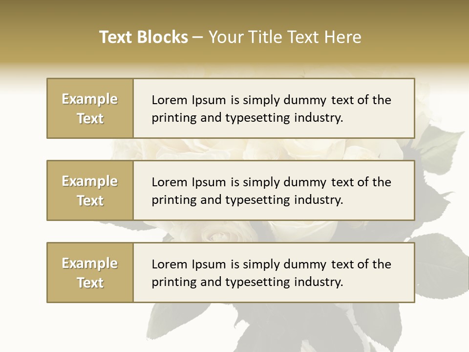 Rose Spring Bud PowerPoint Template
