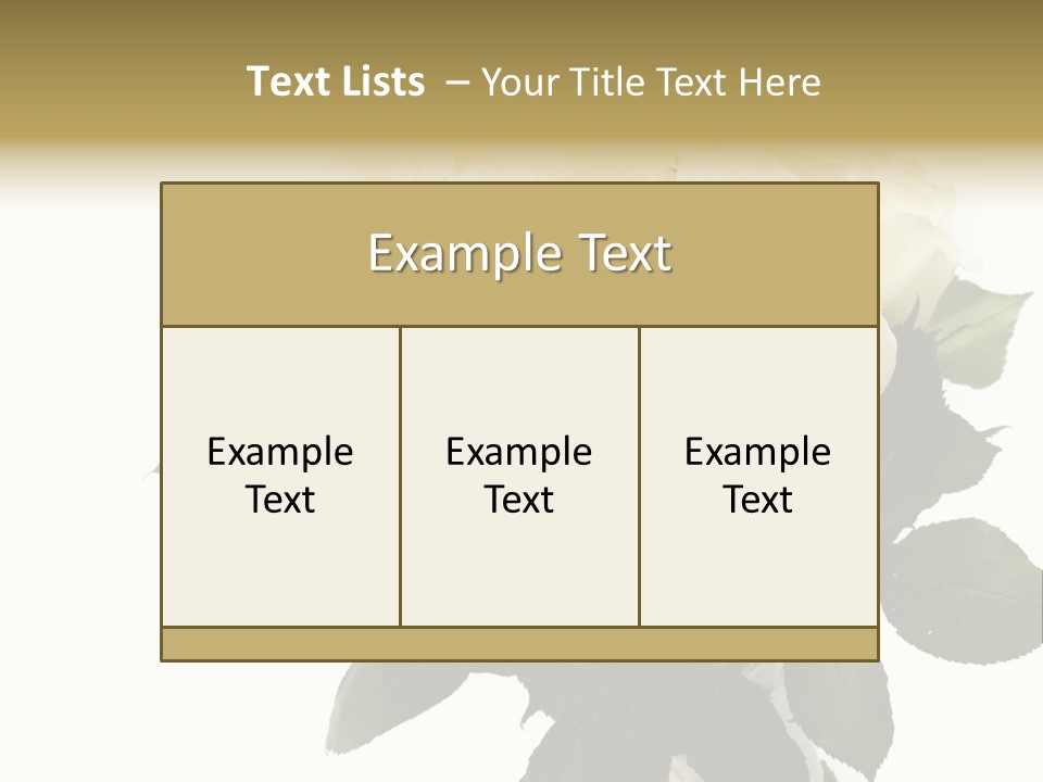 Rose Spring Bud PowerPoint Template